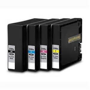 High-Yield Ink Cartridge Set (Black, Cyan, Magenta, Yellow) – Remanufactured (PGI-2500XL Replacement)