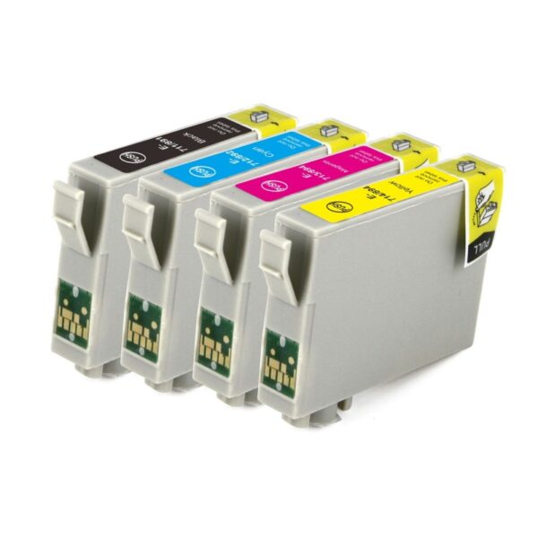 High-Capacity Multipack Ink Cartridges – T0715 Replacement Set (Black & Color)